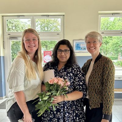 Frau Kessling, Frau Deivendram und Frau Moll